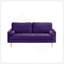 Luxueux canapé en velours de 65 pouces, structure robuste, coussins moelleux et revêtement durable pour un confort et un style ultimes-118043622