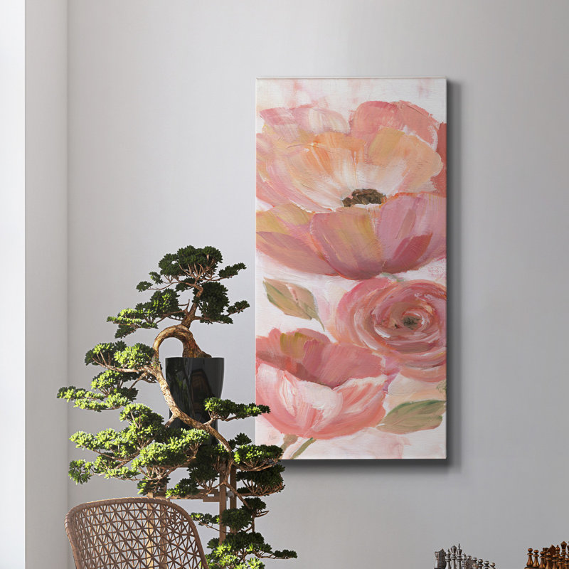 Blooming Coral IV - Impression sur toile tendue, H 24 po x l 12 po x P 1 po