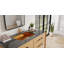Lavabo de salle de bain encastrable en acier inoxydable brossé 23,6 po x 16,5 po Badeloft ES-UB-04-L-BRG-99358760