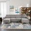 Canapé-lit modulaire convertible avec repose-pieds mobile-2046785188