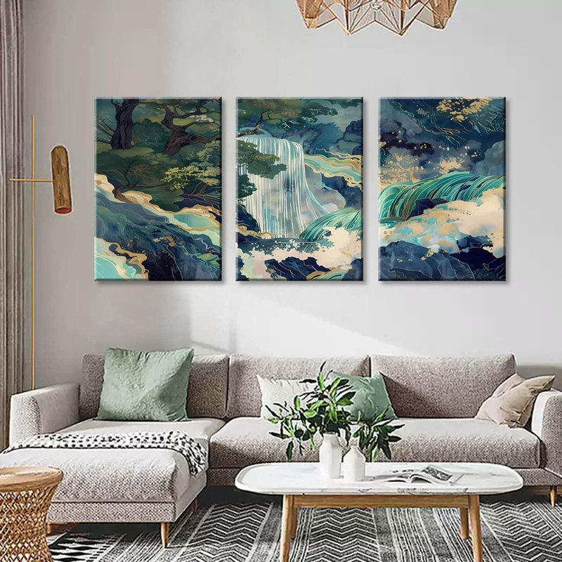 3 Piece Wrapped Canvas Print, 40 cm H x 30 cm W