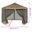 Eawood 3.5 x 3m Steel Party Tent-94522621