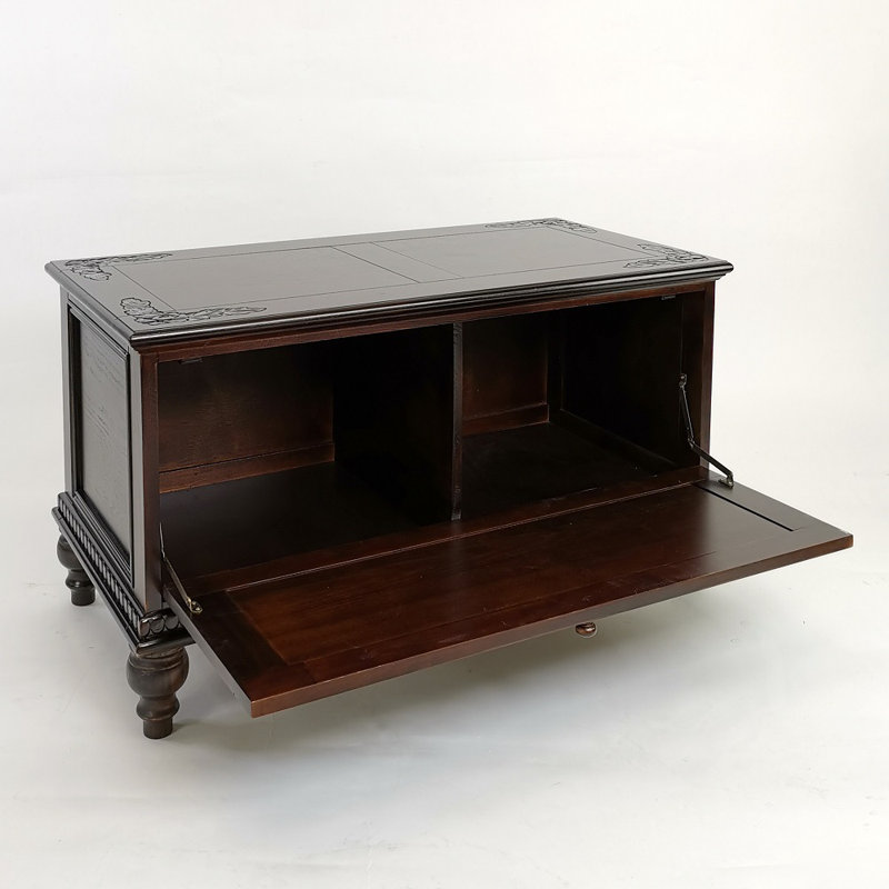 Alfano Solid Wood Accent Cabinet, Mahogany