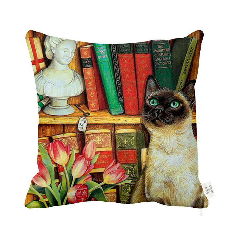Animal Print Reversible Throw Pillow