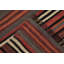 Tapis rayé en laine 5 x 9