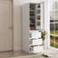 Armoire de rangement pour garde-manger, garde-manger avec portes, tablettes et tiroirs