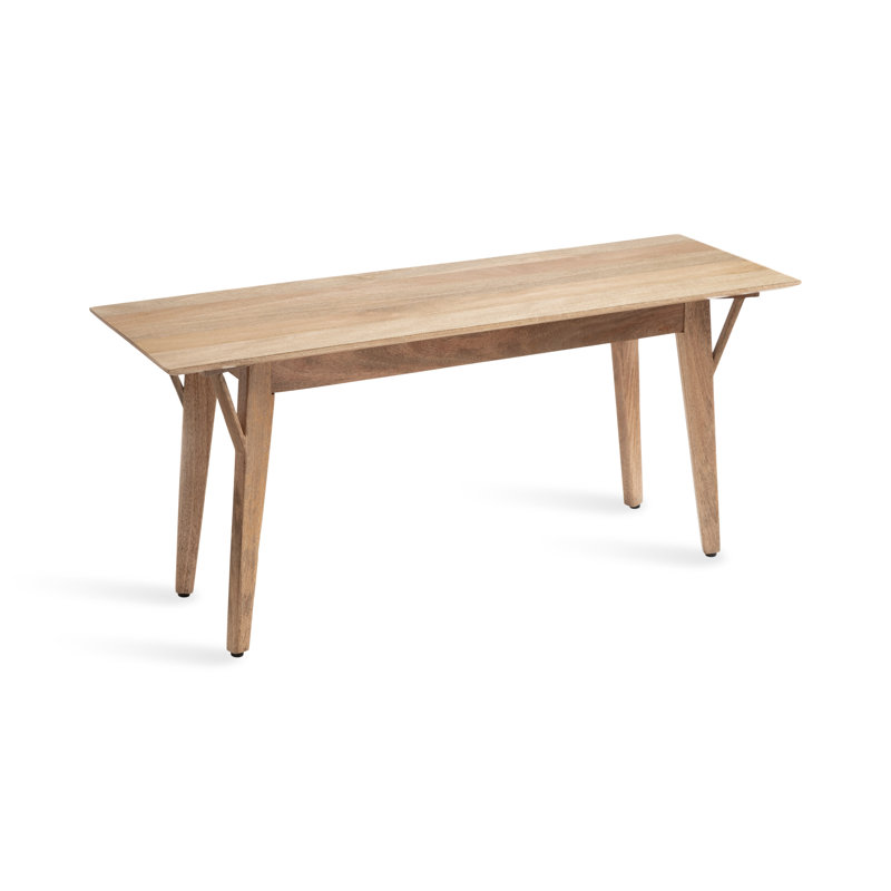 Gratton Rectangle Wooden Seating and Storage Bench, 18" H x 42" W x 14" D, Natural