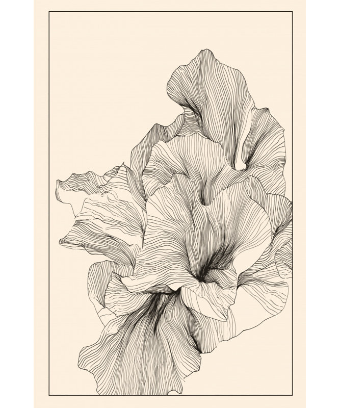 Flowingform Print, 12 × 18, Framed Canvas, Brown