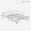 Metal Daybed With Led And Adjustable Trundle-644829725