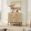 Buffet à panneaux cannelés de style moderne minimaliste de 31,5 po de largeur-1892642429