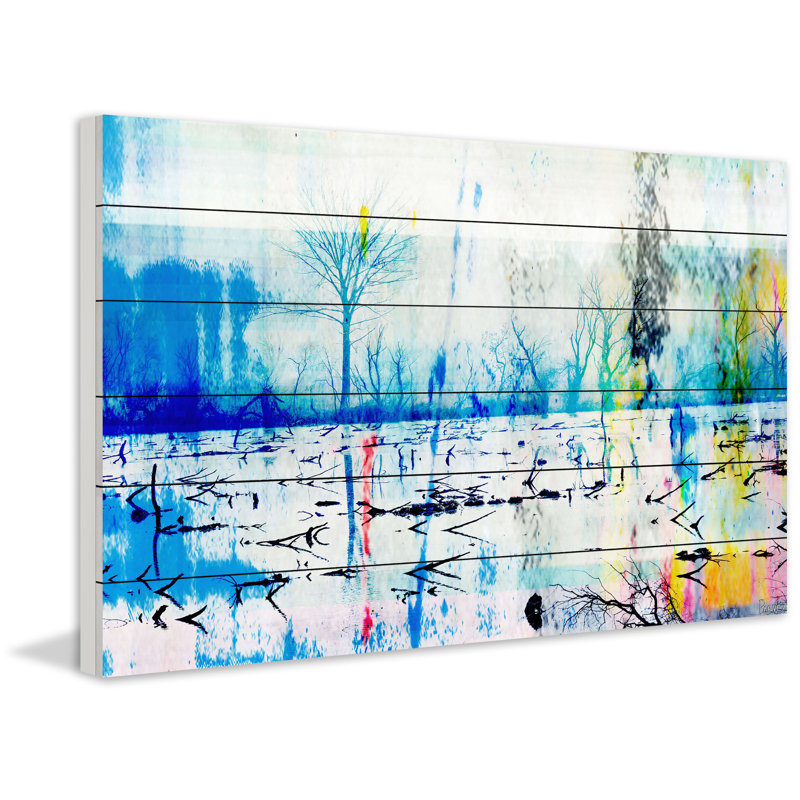 « morrison lake » par parvez taj,, impression sur bois, 30 po x 45 po