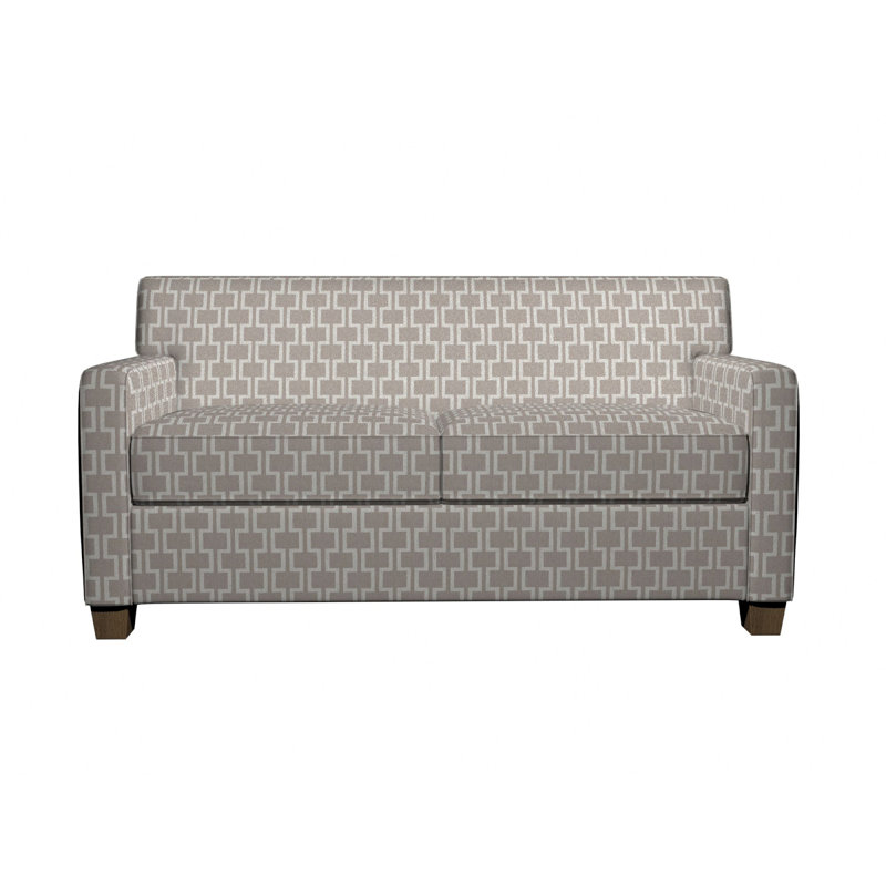 Tissu de lin géométrique, Gris 4