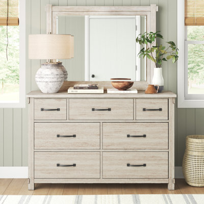 Commode double 7 tiroirs avec miroir Zaniaya