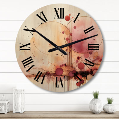 Vernesteen Solid Wood Wall Clock