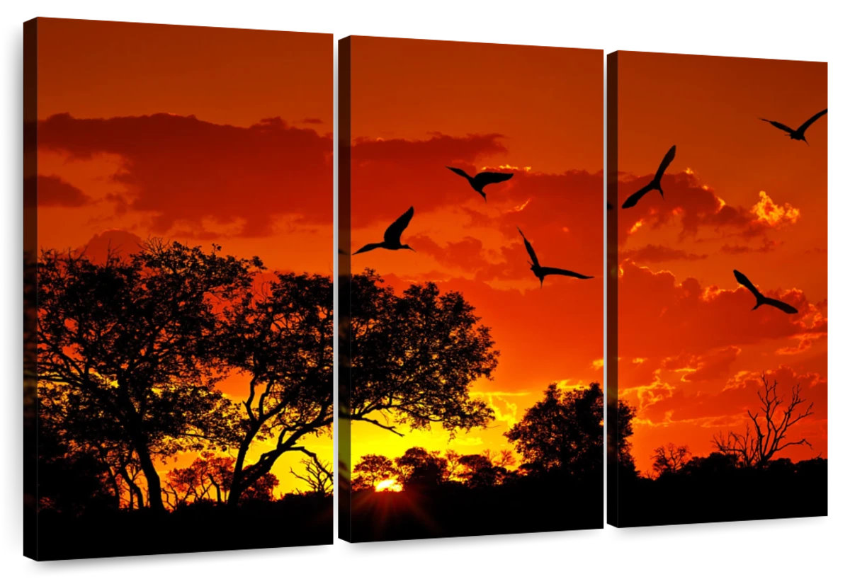 Millwood Pines Alvord African Sunset Landscape | Wayfair