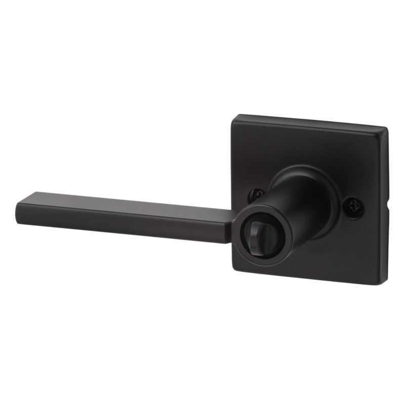 Levier d'intimité carré Mesa, plat , Noir mat