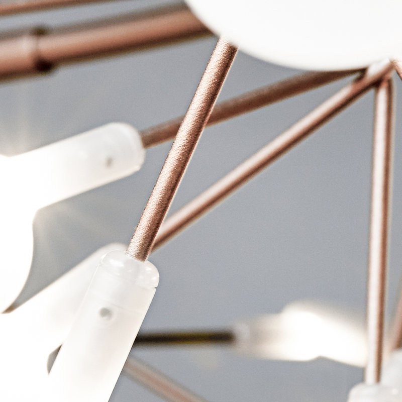 Heracleum III The Big O LED Chandelier, Copper, 82.6 inches, 10 meters
