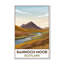 Rannoch Moor, Scotland - Romantic Highland Travel Poster, Moorland River Vista. Giclee Print on Wrapped Canvas. Wall Art, Home Decor - Regions & Scenic Areas, Scotland 1 Piece Wrapped Canvas Wall Art-1876684328