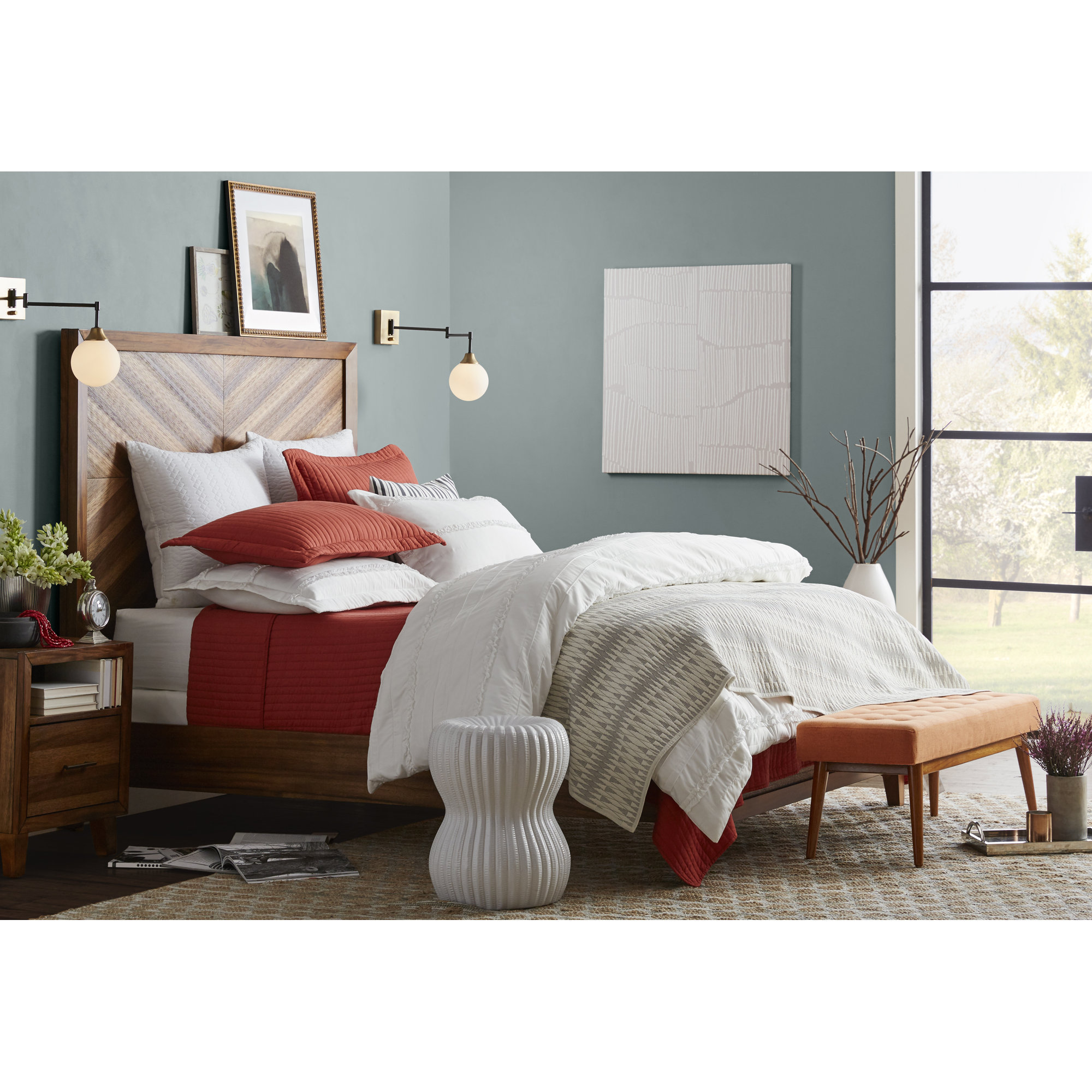 Hallas 1-Light Dimmable Swing Arm Sconce