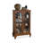 Tan Solid + Manufactured Wood+Glass Display Cases