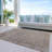 Felissae Brown Washable Indoor-Outdoor Rug - LOOMLAN-1908853010
