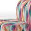 Fauteuil de chambre rembourré turquoise et rose Ikat Fusion Ikat