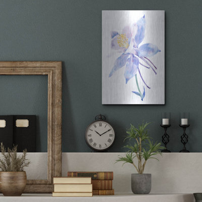 Art mural luxueux «Columbine Bloom II» par Tim O'Toole, art mural en métal