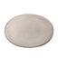 Table d'appoint d'extérieur en béton léger - forme ovale minimaliste pour patio, gris, l 24,48 po x P 17,72 po, H 20,45 po, sans assemblage Design contemporain convexe prêt à se transformer