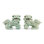 Porcelain Foo Dogs Pair