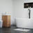 Grove 12'' Free Standing Bathroom Side Cabinet with Sintered Stone Top, Soft-Close Door and 1 Adjustable Shelf, Floor Standing Storage Cabinet in Oak Natural