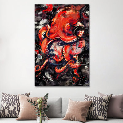 Empress Octo by Nicebleed - Wrapped Canvas Gallery-Wrapped Canvas Giclée