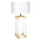 Jacques Column Table Lamp - Clear/Brass