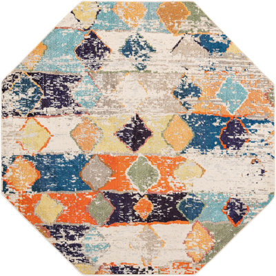 Tapis à motif abstrait en os Curt