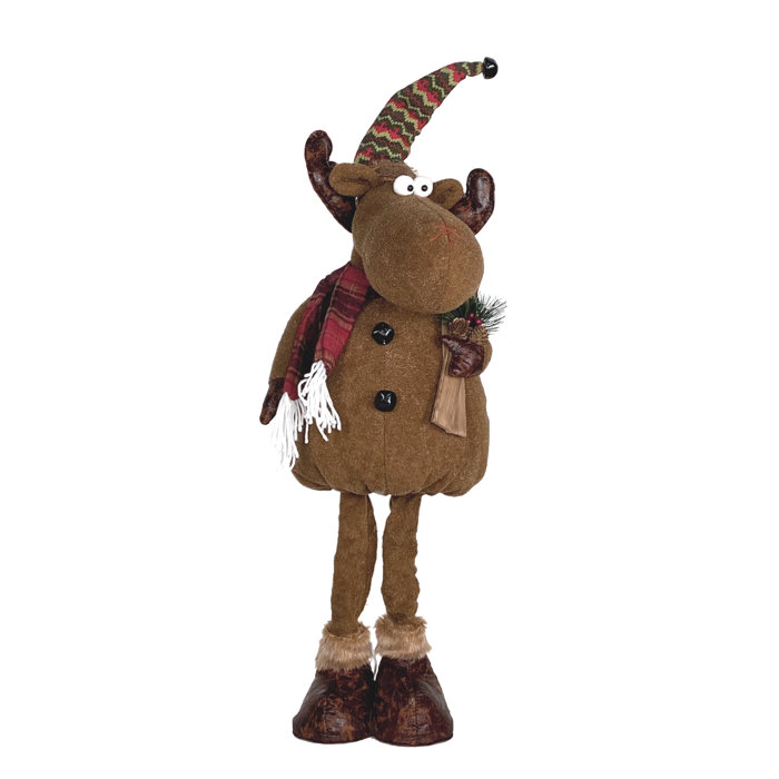 The Holiday Aisle® Extendable Reindeer Figurine | Wayfair