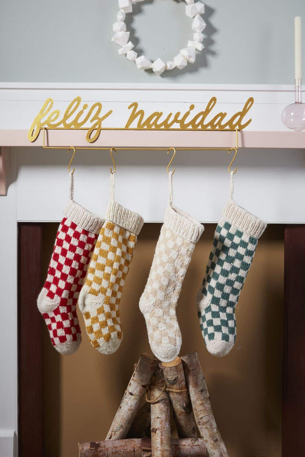 Knit Stocking, Green