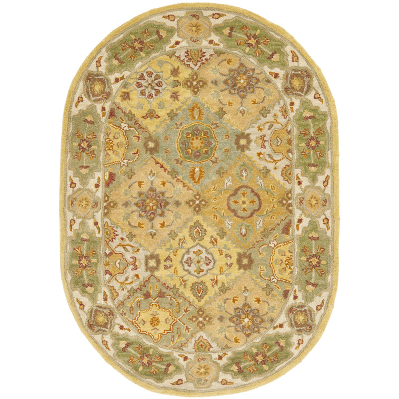Cranmore Hand Tufted Wool Oriental Rug, Oval 4'6" x 6'6"