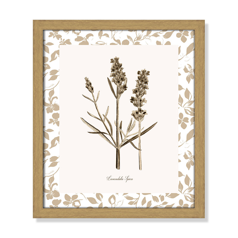 «Neutral Imperial III» par Kelly Donovan, 13'' W x 15'' H, Framed Print, Natural Woodgrain