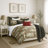 Greenwood Ivory/Red Linen Comforter Set-64097702