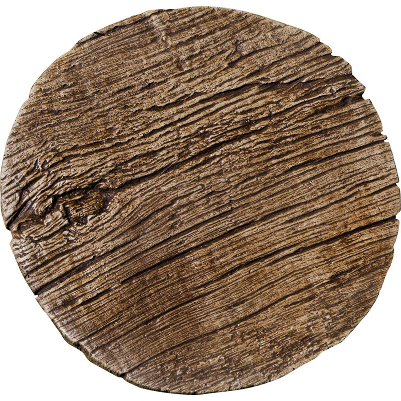 Faux Bois Stepping Stone, English Moss