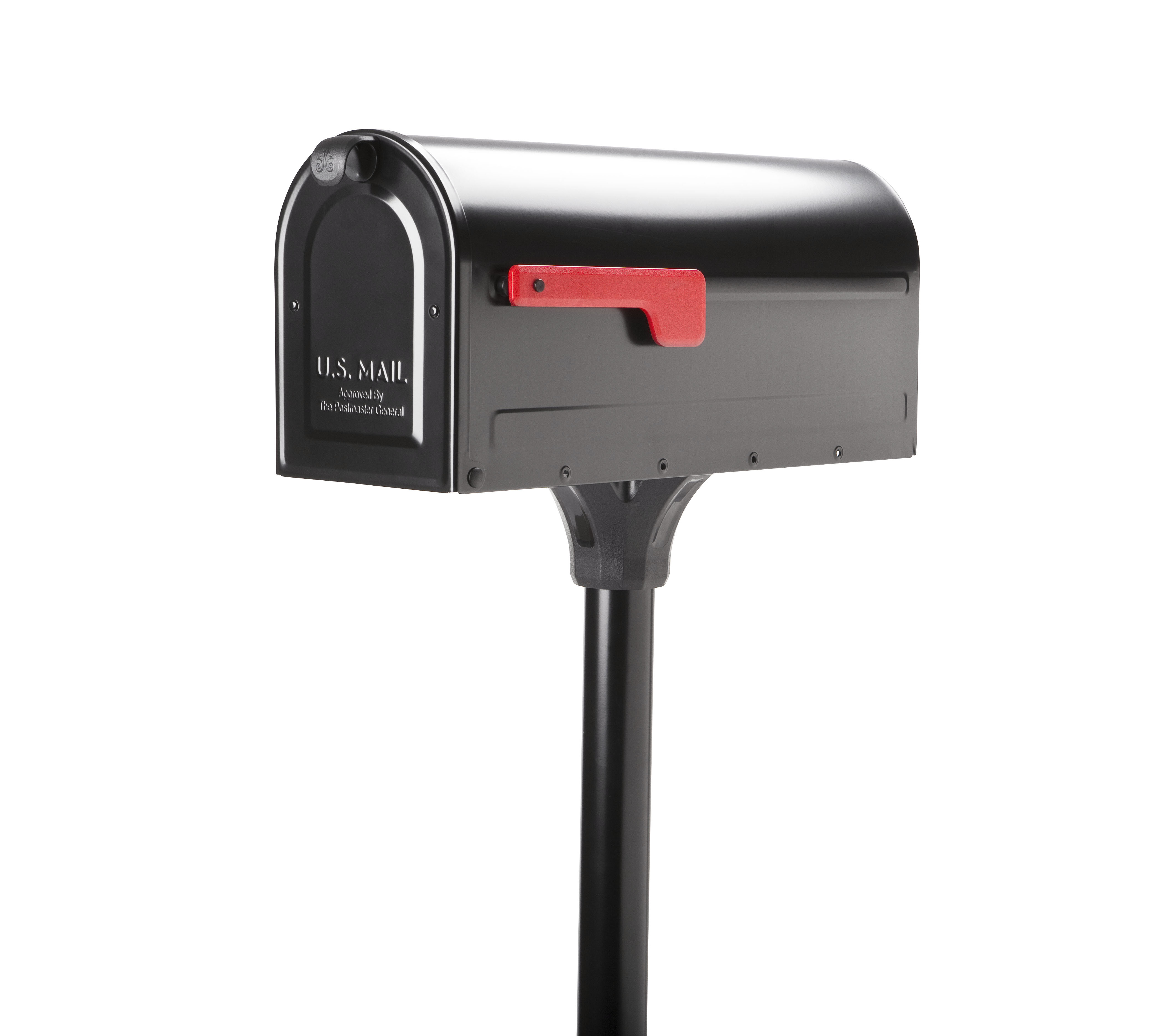 Architectural Mailboxes MB1 Steel Post Mounted Mailbox with