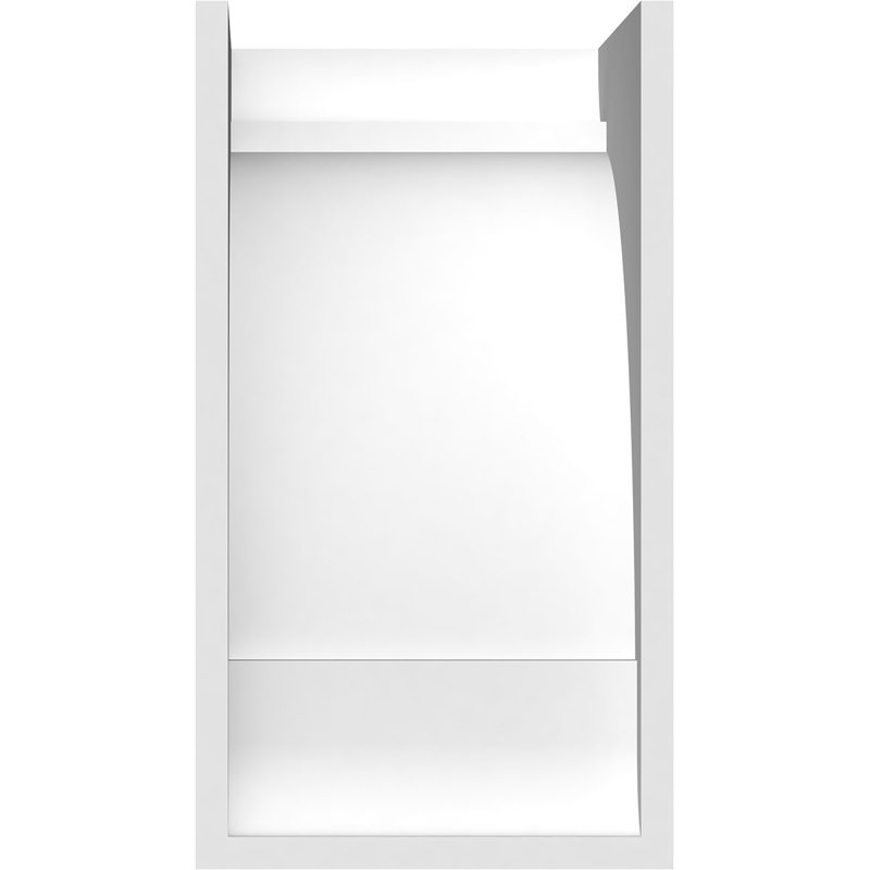 Corbeau standard en PVC de qualité architecturale standard, H 10 po x l 5 po x P 6 po