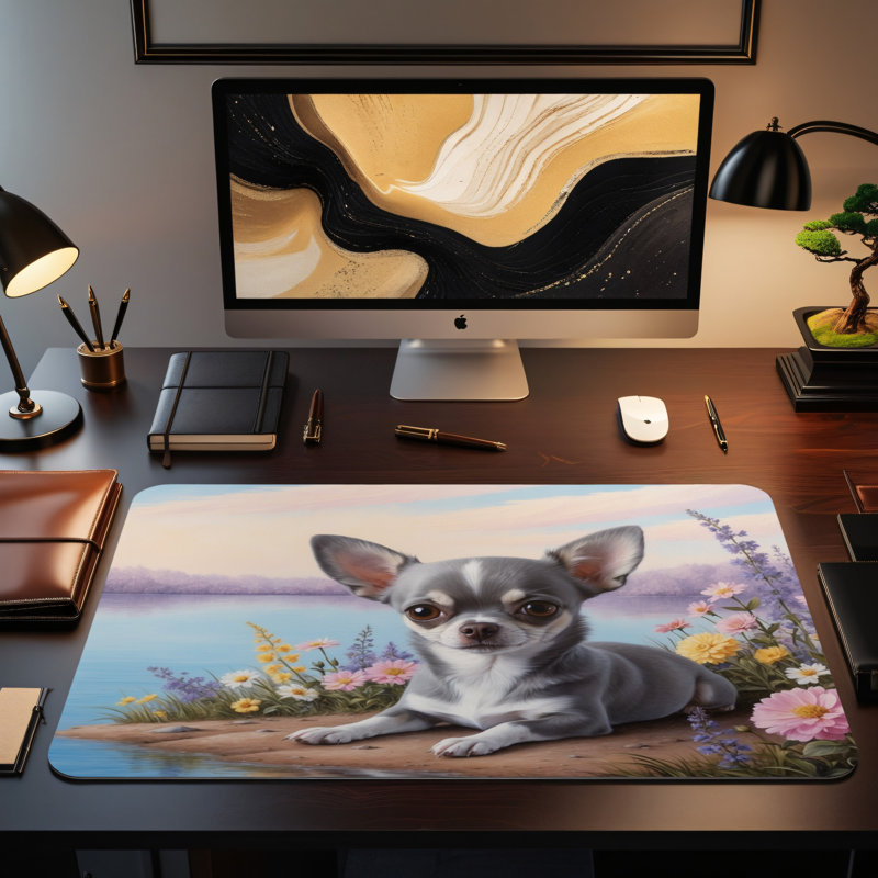 Polyester Desk Pad, 31.5x15.5