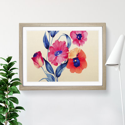 Glowing Flowers - Framed Print