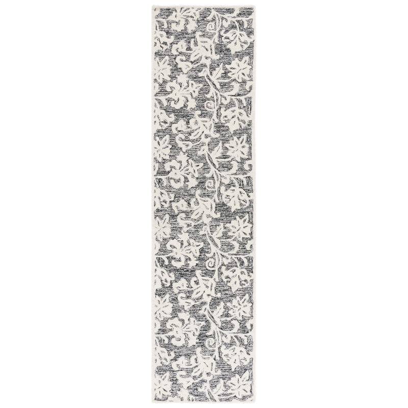 Msr Metro Martha Stewart Hand Tufted Wool Pile Floral Rug, Runner 2'3" x 9'