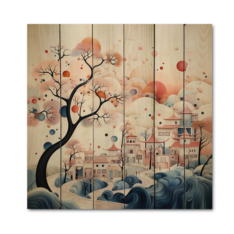 «Kandria African Silk Road Memories» sur impression sur bois, H 15 po x l 15 po x P 0,78 po