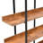 5 Tier Bookcase Home Office Open Bookshelf, Vintage Industrial Style Shelf, MDF Board, Black Metal Frame, Brown (Old Sku:WF300935AAB)-373284260
