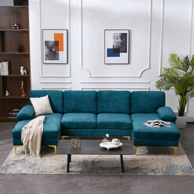 Trego Upholstered U-Shaped Sectional Symmetrical