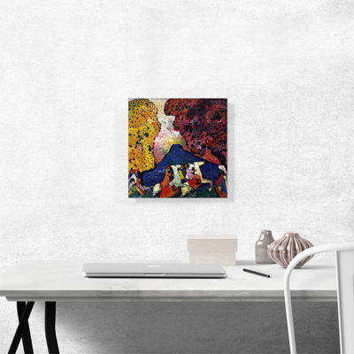 «Blue Mountain 1909» par Wassily Kandinsky - reproduction d'art sur toile tendue