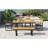 6-Piece Outdoor Dining Set, Acacia Wood, 1 Table With 4 Chairs & 1 Bench For 6-7 Person, Comfortable Cushions On Chairs, Adjustable Feet, For Patio, Garden, Backyard Dining, Gray Cushion-793827902