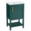 Meuble-lavabo de 20 po avec lavabo, armoire de salle de bain avec porte à fermeture douce, support de rangement et tablette ouverte-1657060437